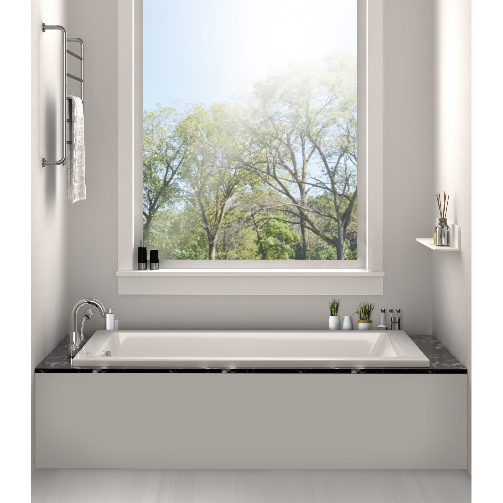 Fine Fixtures Drop In or Alcove 30" x 60" Soaking Bathtub & Reviews
